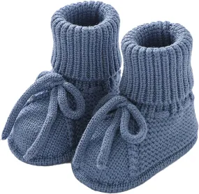 Baby Booties Newborn Sock Shoes Hand Knitting Crochet Infant Boy Girl Cozy Shoes Indoor Walking Shoes Breathable