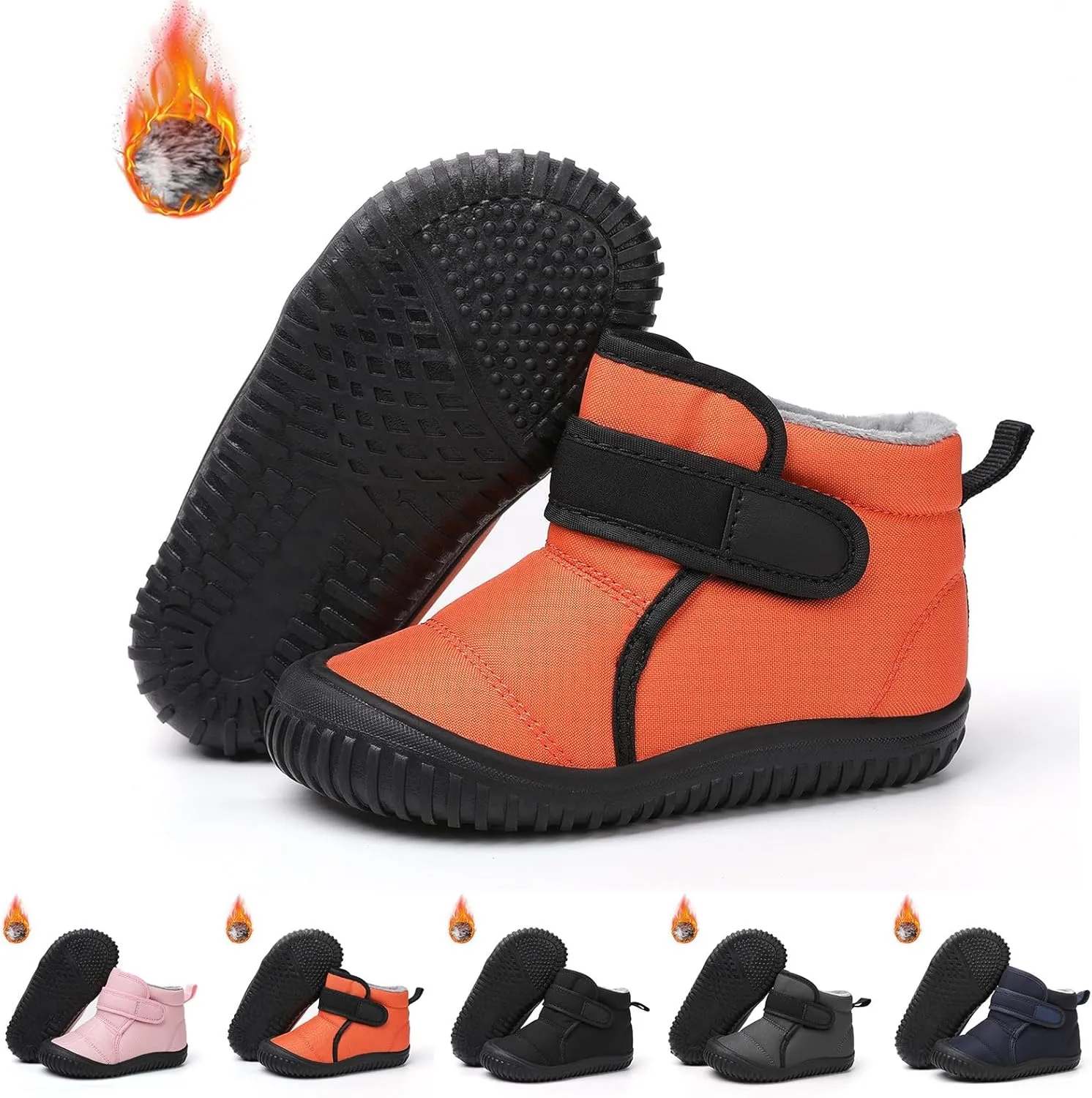 Baby Winter Snow Boots for Infant Boys Girls Toddler Waterproof WalkIng Shoes Soft Sole Anti-Slip Outdoor Booties