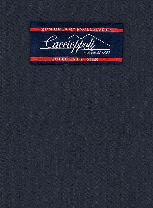 Caccioppoli Sun Dream Zicci Blue Wool Silk Jacket