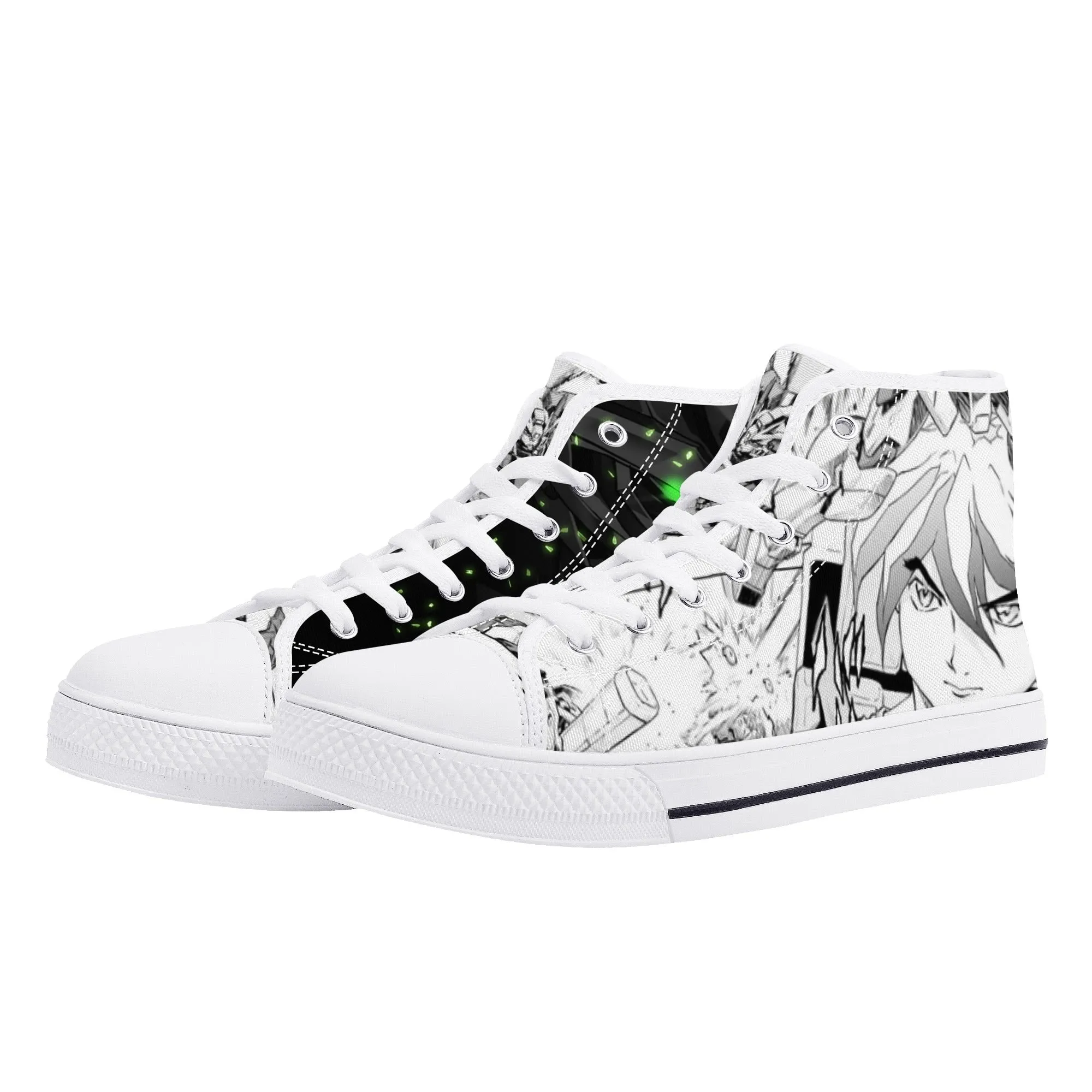 GW Anime Mens High Top Canvas Shoes