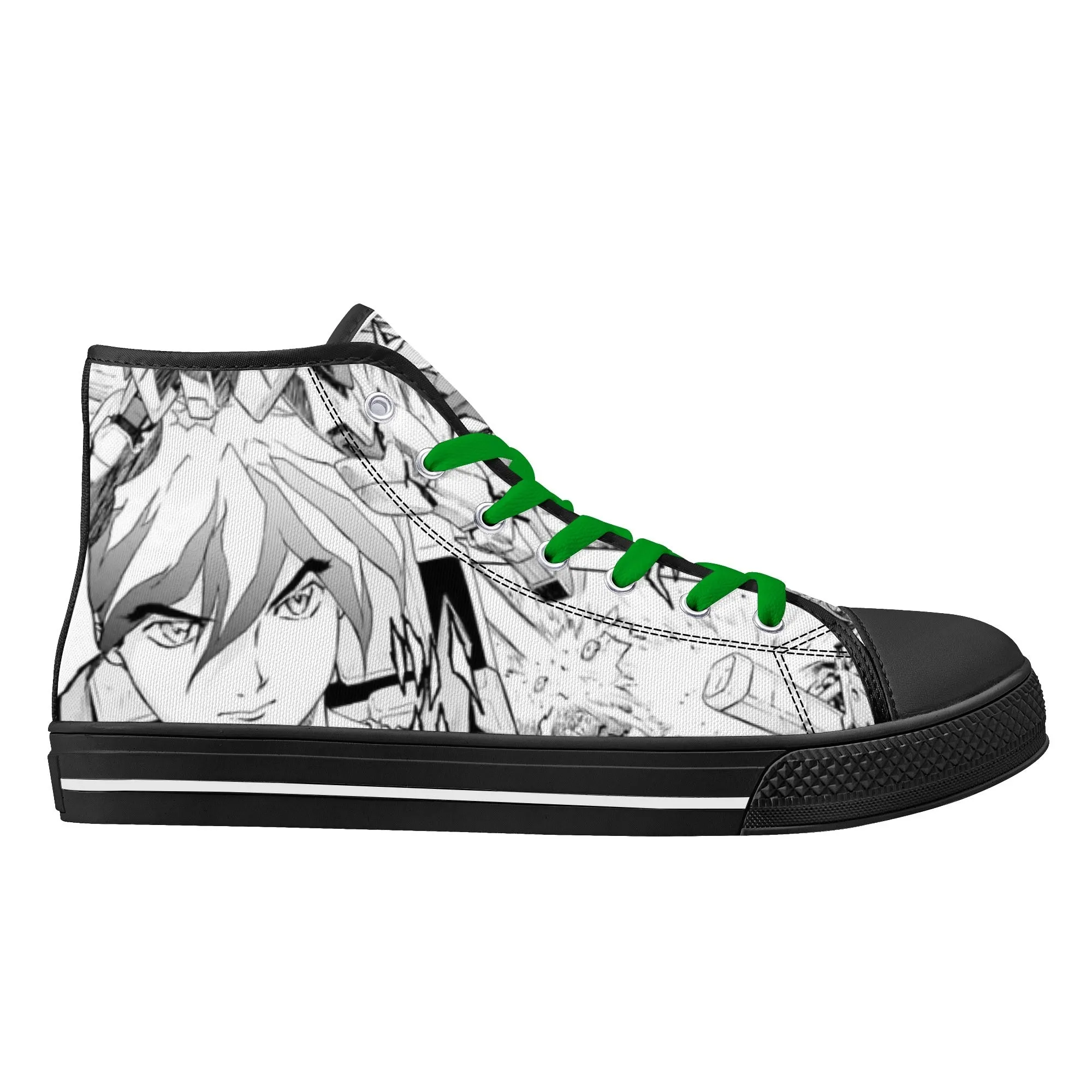 GW Anime Mens High Top Canvas Shoes