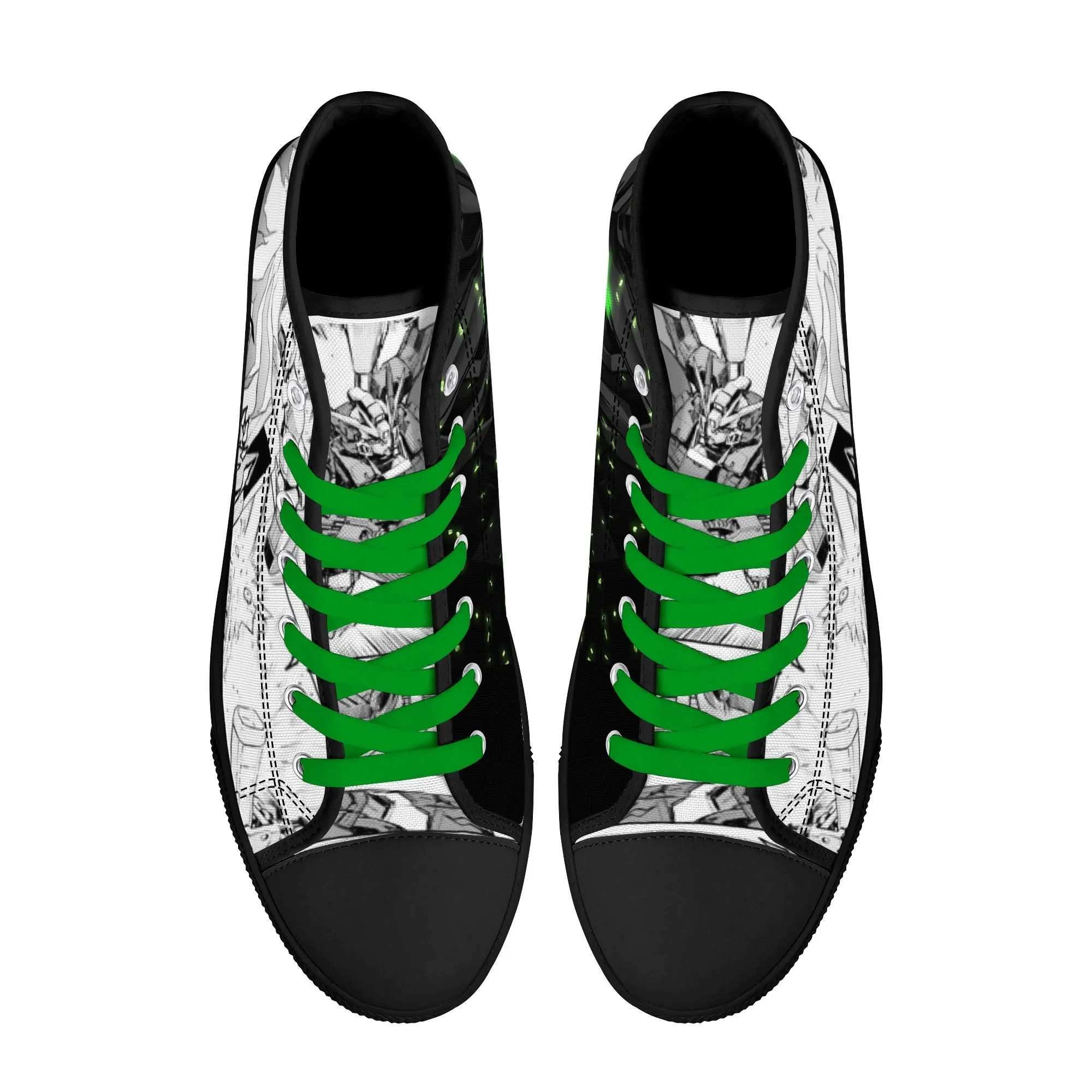 GW Anime Mens High Top Canvas Shoes