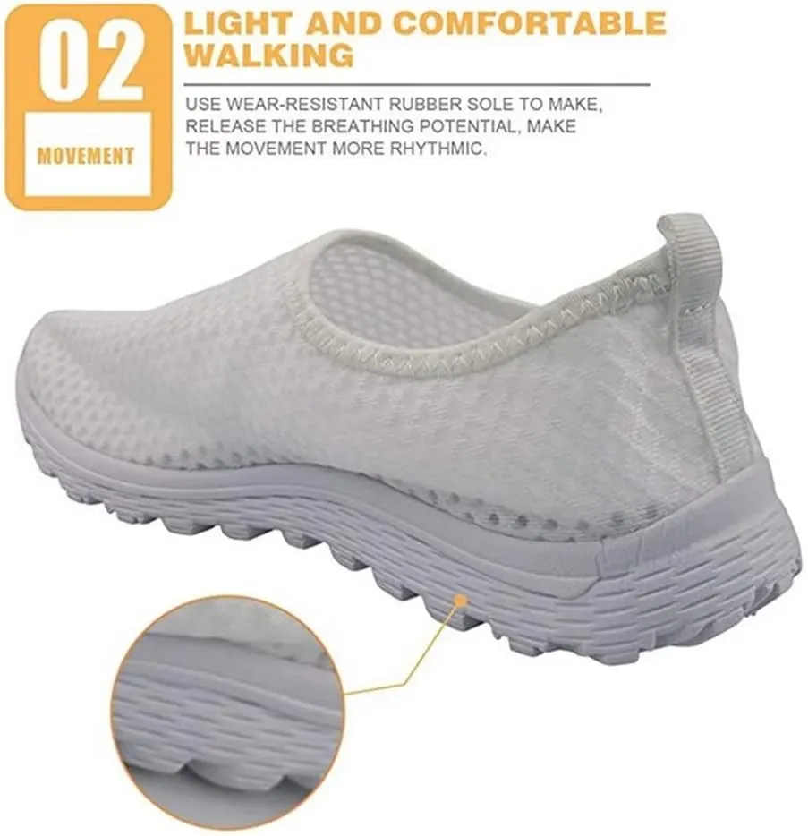 Jeiento Outdoor Running Sneaker for Men Women Christmas Shoes Walking Shoes Comfort Footwear Trainers Mesh Shoes