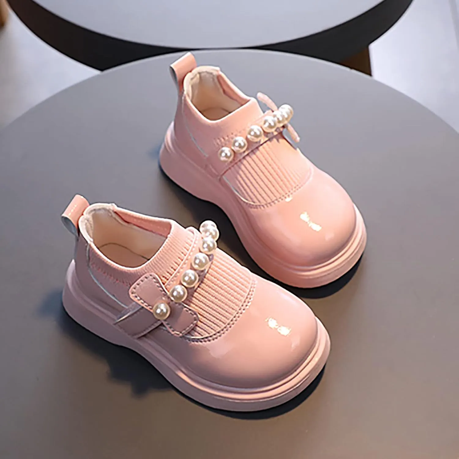 Kid Rain Shoes Girls Toddler Little Kid Big Kid Dress Flat Ballerina Shoe Leather Knitted Baby Girl Boots