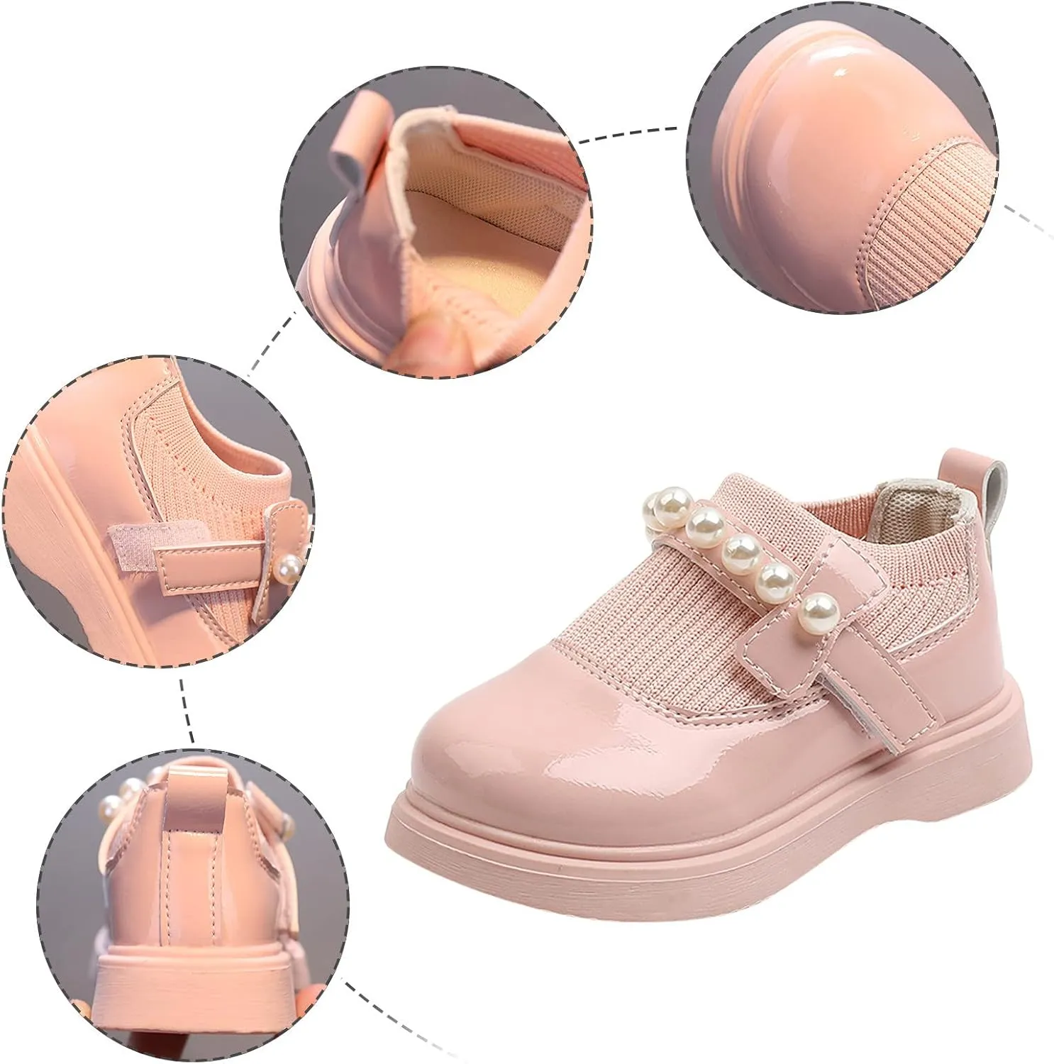 Kid Rain Shoes Girls Toddler Little Kid Big Kid Dress Flat Ballerina Shoe Leather Knitted Baby Girl Boots