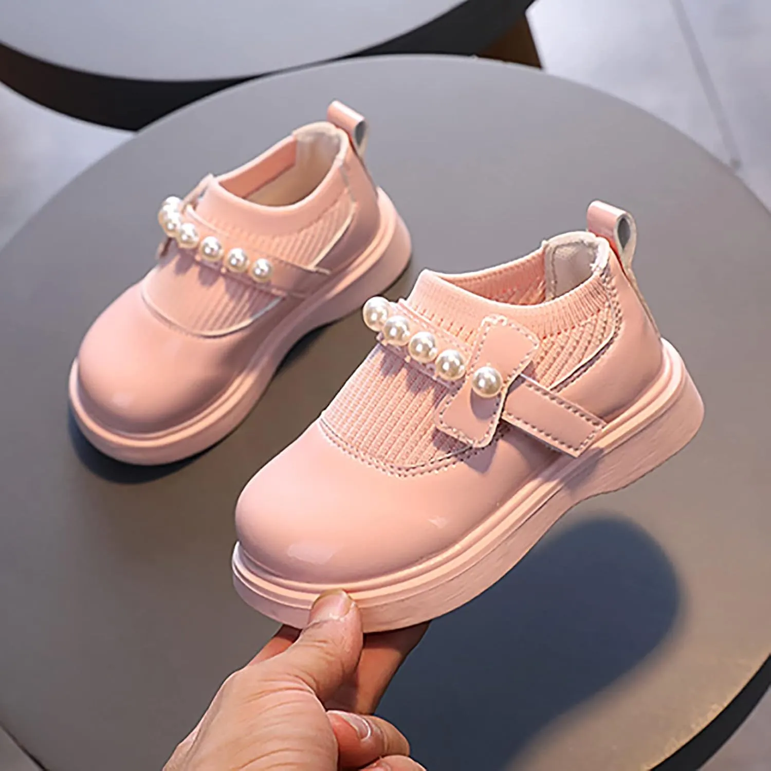 Kid Rain Shoes Girls Toddler Little Kid Big Kid Dress Flat Ballerina Shoe Leather Knitted Baby Girl Boots