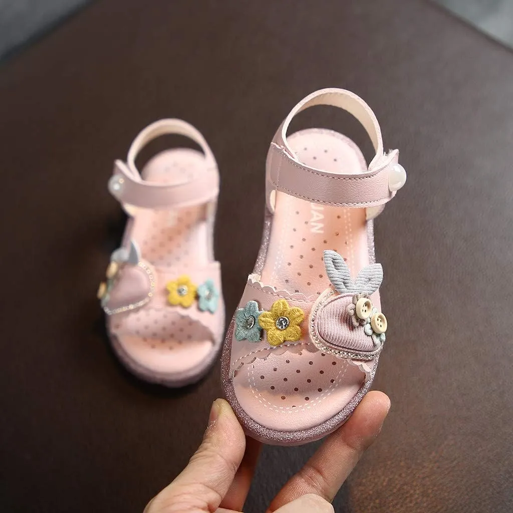 Kids Shoes Size 12 Rabbit Cute Toddler Princess Girls Kids Baby Infant Beach Soft Shoes for Girls 9 Years Old