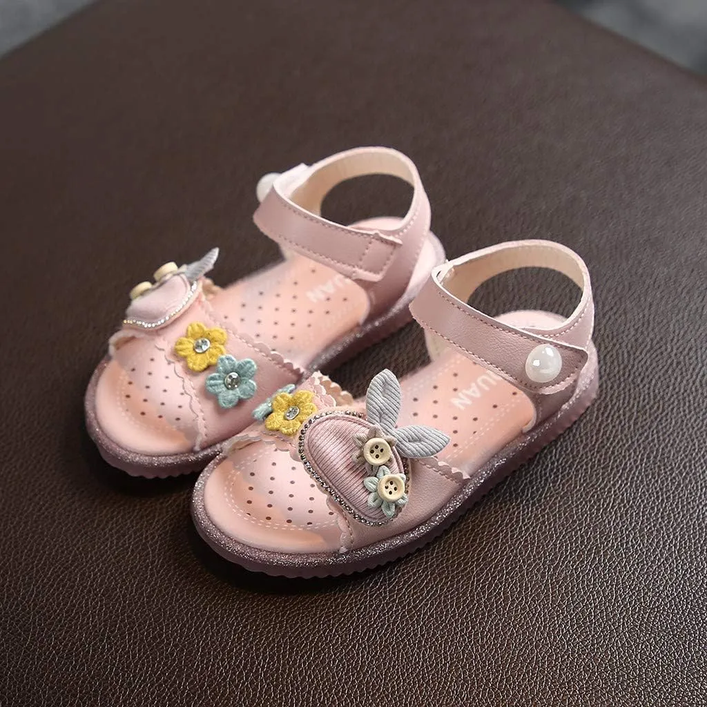 Kids Shoes Size 12 Rabbit Cute Toddler Princess Girls Kids Baby Infant Beach Soft Shoes for Girls 9 Years Old