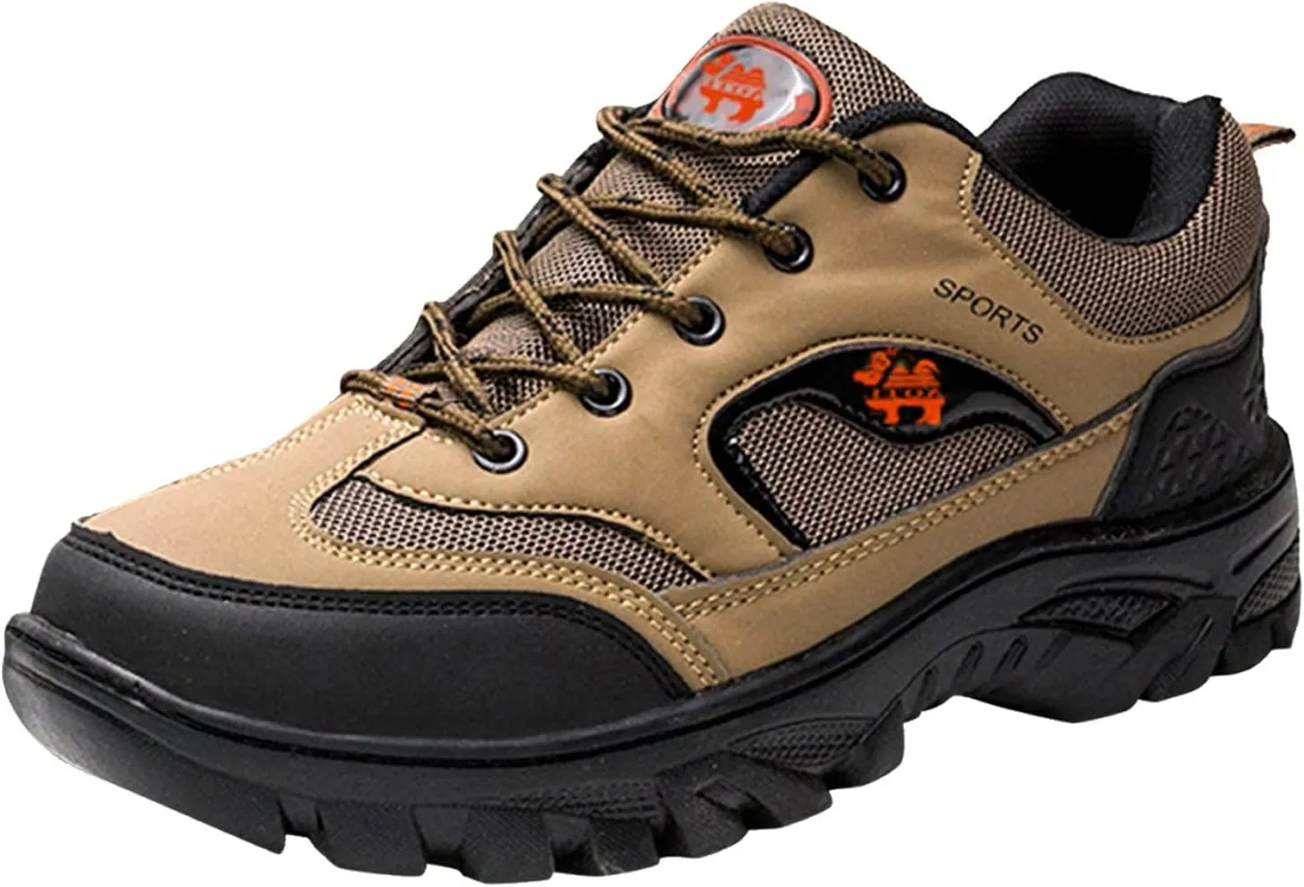 Men??s Hiking Shoes Outdoor Walking Shoes Breathable Trekking Trails Shoes Low Top Sneakers Lightweight Walking Shoes