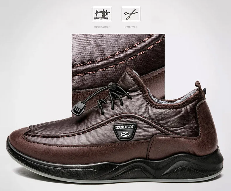Men's Winter Waterproof Plush Ankle Boots