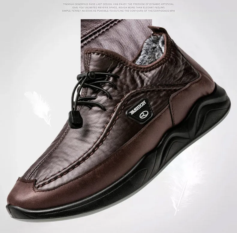 Men's Winter Waterproof Plush Ankle Boots