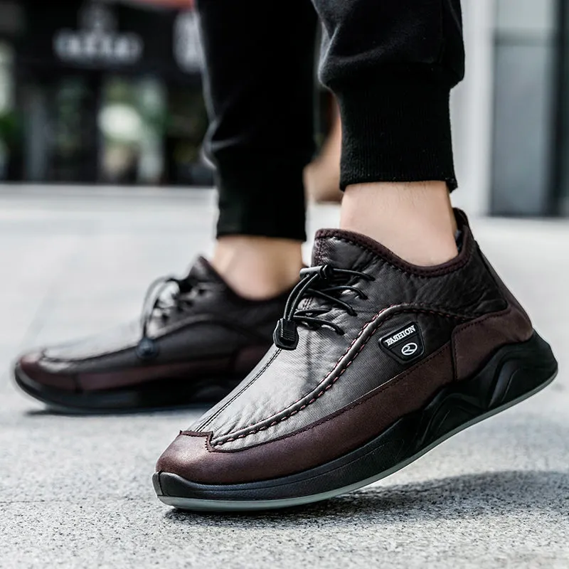 Men's Winter Waterproof Plush Ankle Boots