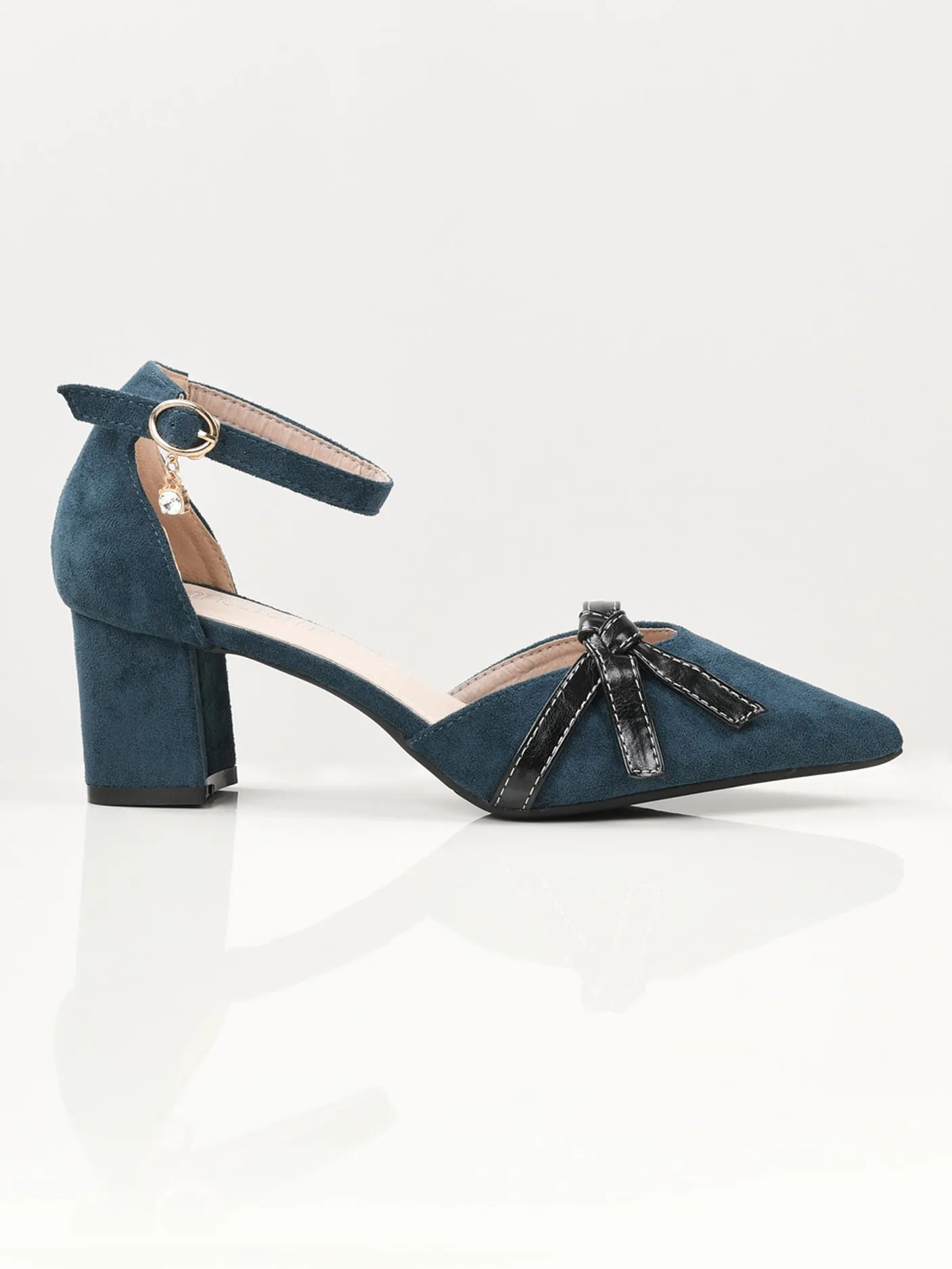 Pointed Block Heels - Ferozi