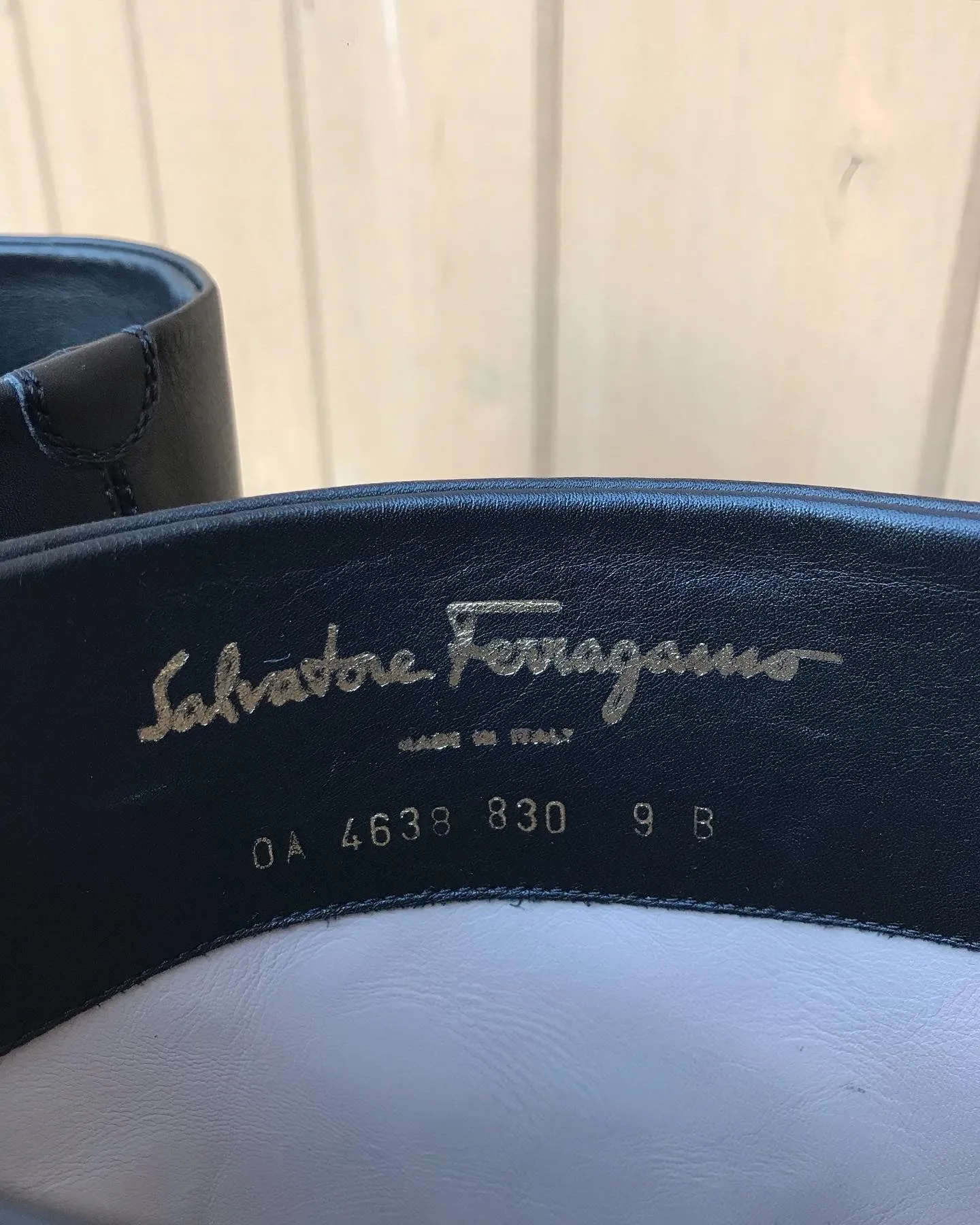 SALVATORE FERRAGAMO Claude Ferra Leather Riding Boots