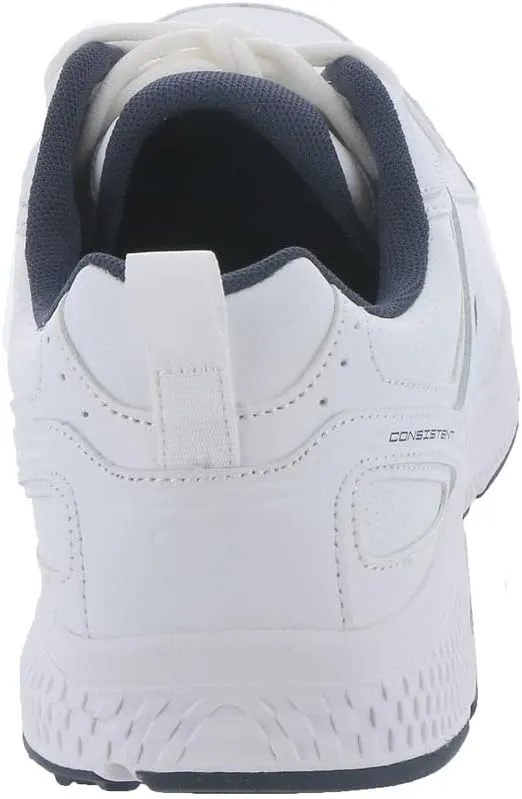Skechers Men's Go Run Consistent Leather Cross training Tennis Shoe Sneaker with Air Cooled Foam