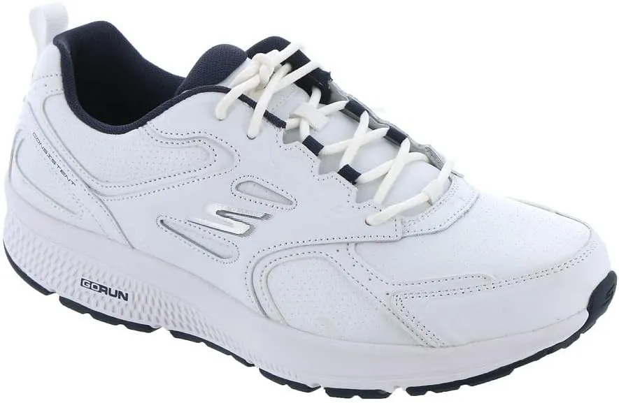 Skechers Men's Go Run Consistent Leather Cross training Tennis Shoe Sneaker with Air Cooled Foam
