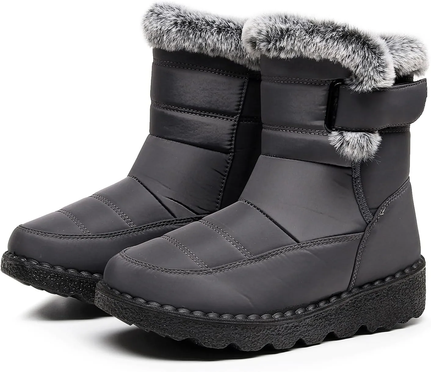 Snow Boots for Teen Girls Waterproof Boots Waterproof Ankle Booties Fleece Warm Outdoor Boots Womens Work Boots