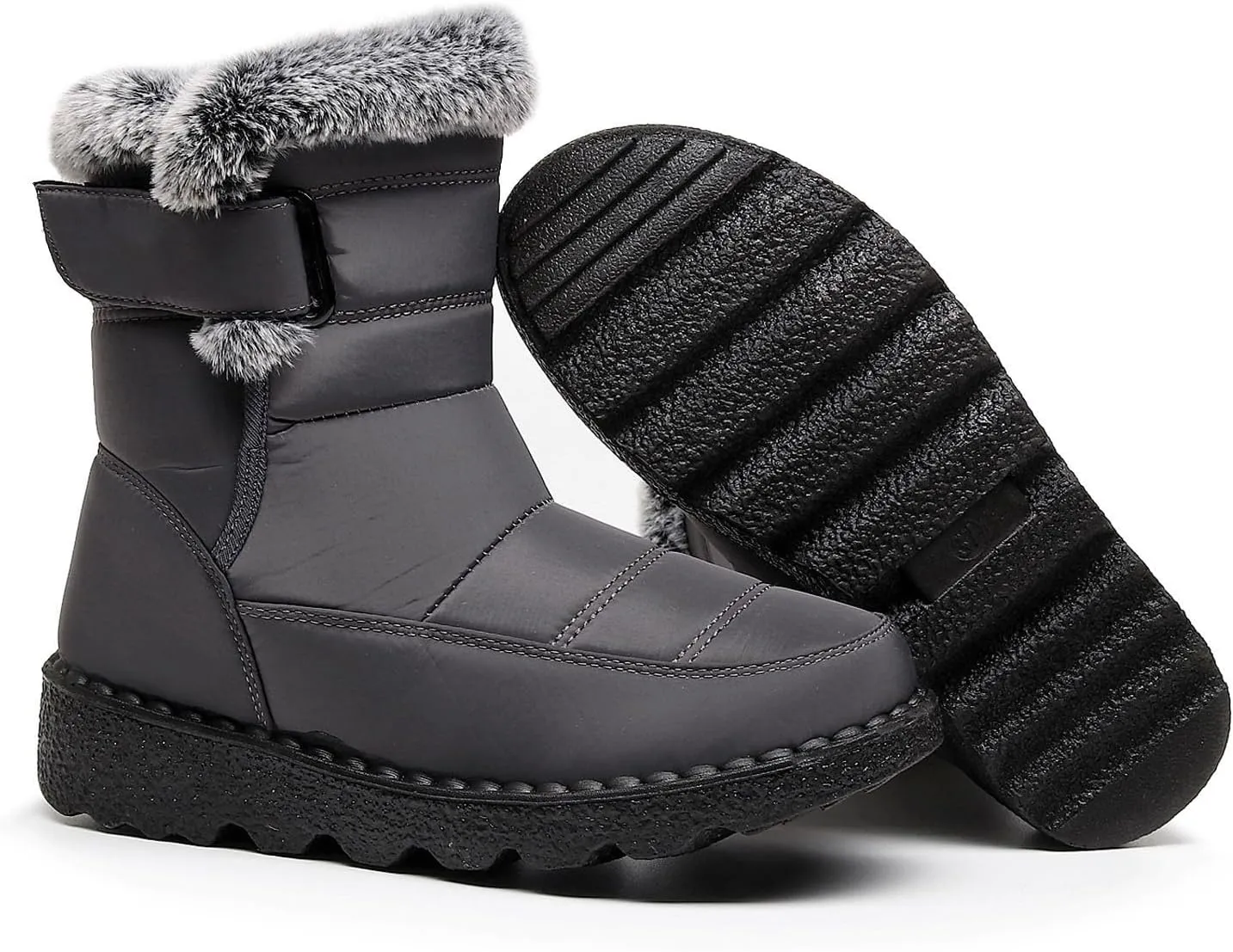 Snow Boots for Teen Girls Waterproof Boots Waterproof Ankle Booties Fleece Warm Outdoor Boots Womens Work Boots
