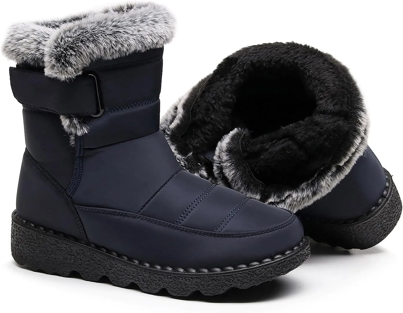 Snow Boots for Teen Girls Waterproof Boots Waterproof Ankle Booties Fleece Warm Outdoor Boots Womens Work Boots