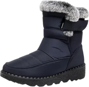 Snow Boots for Teen Girls Waterproof Boots Waterproof Ankle Booties Fleece Warm Outdoor Boots Womens Work Boots