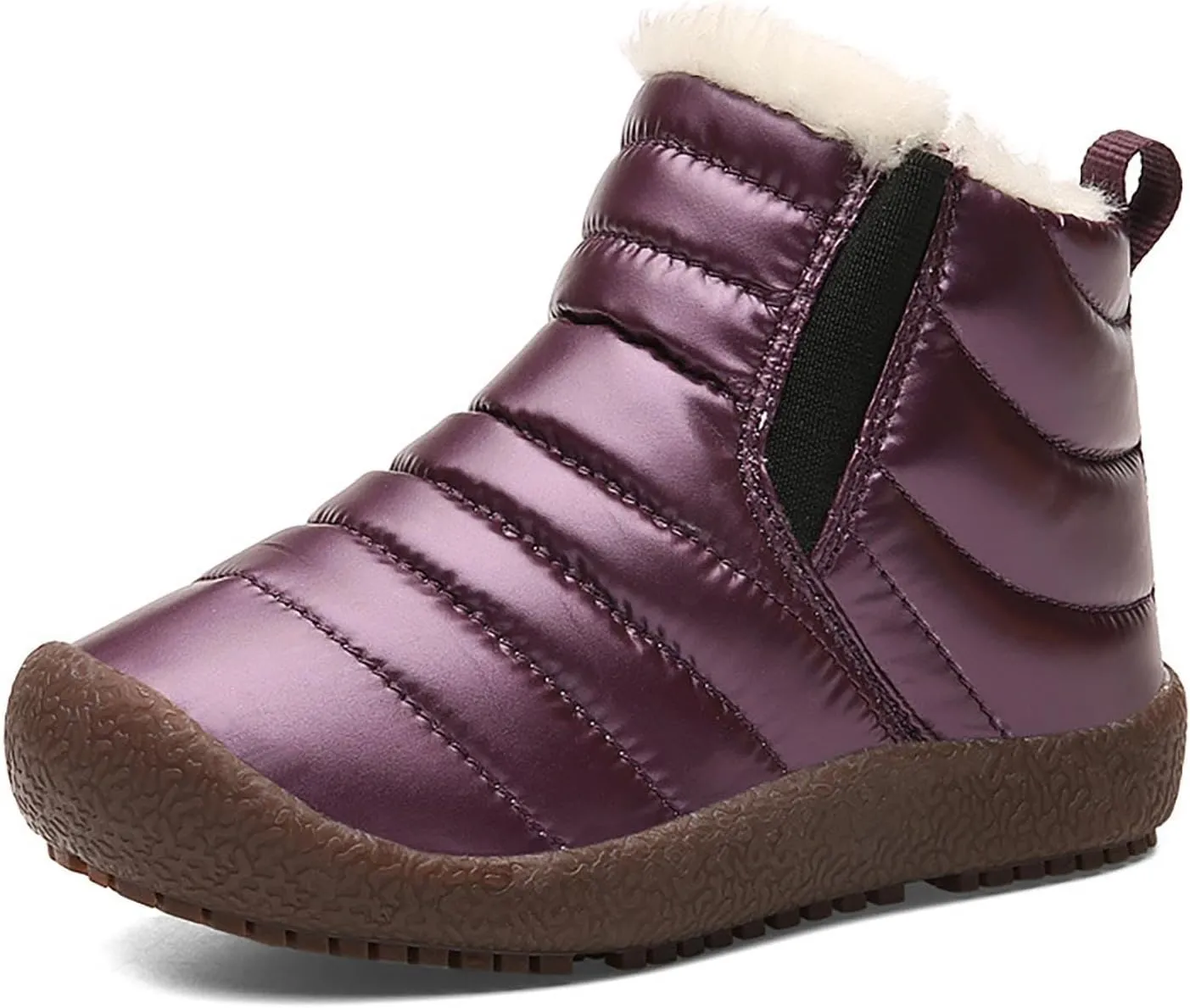 Snow Shoes For Boy Outdoor Warm Comfortable Non Slip Mid Calf Padded Small Big Kids Winter Shoes Tall Boots Girls