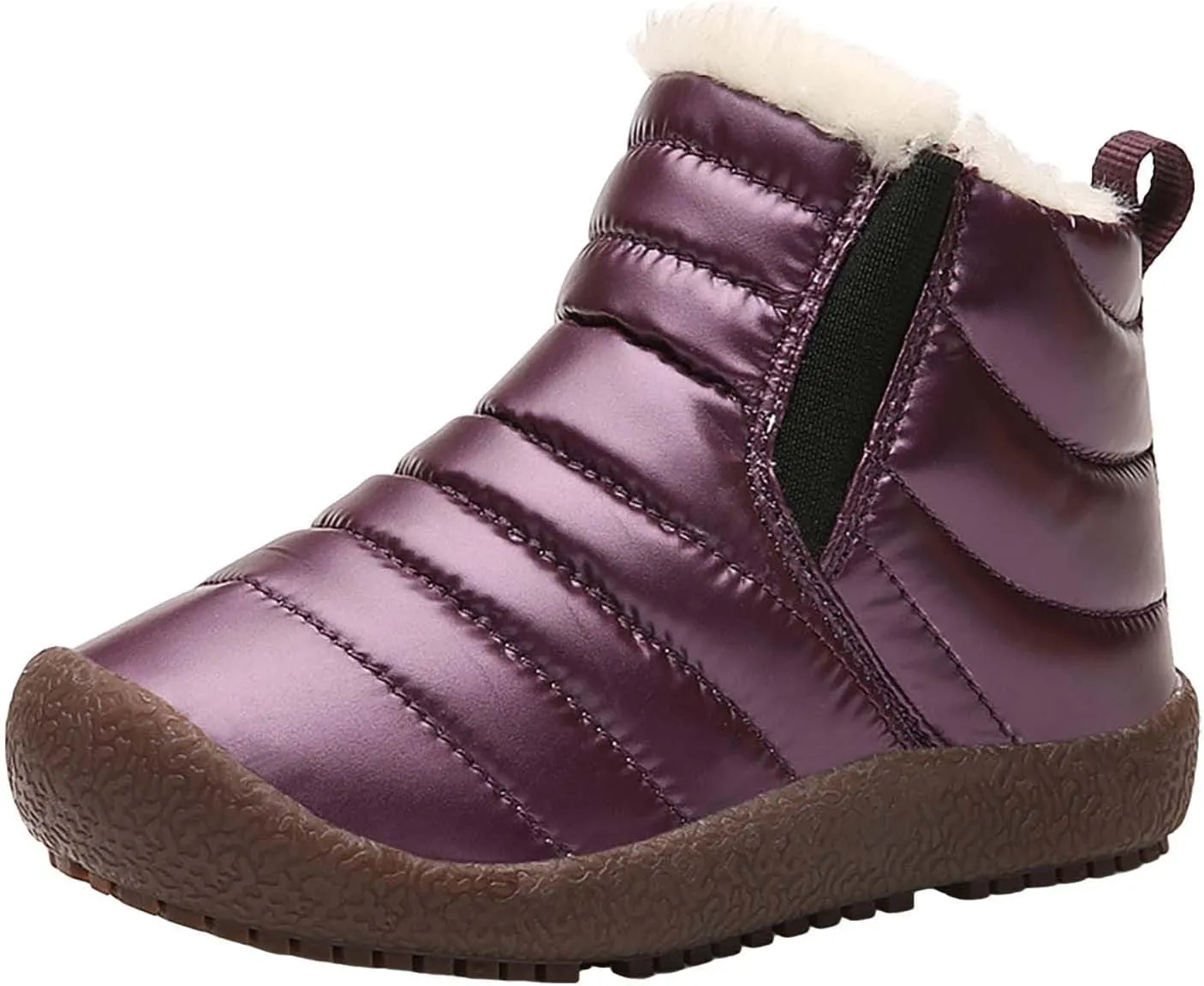 Snow Shoes For Boy Outdoor Warm Comfortable Non Slip Mid Calf Padded Small Big Kids Winter Shoes Tall Boots Girls