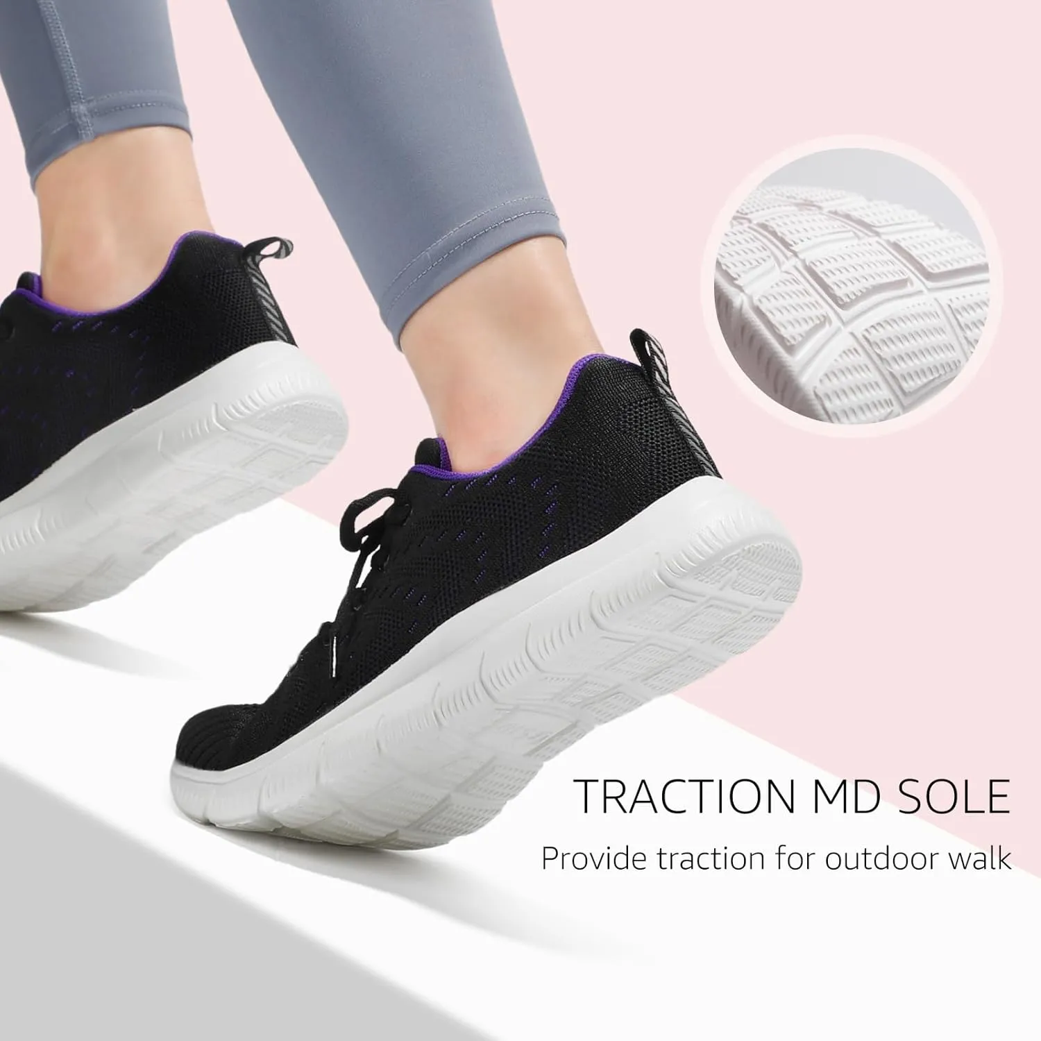 STQ Tennis Shoes Womens Lightweight Comfortable Walking Shoes Athletic Fashion Workout Gym Cross Training Sneakers