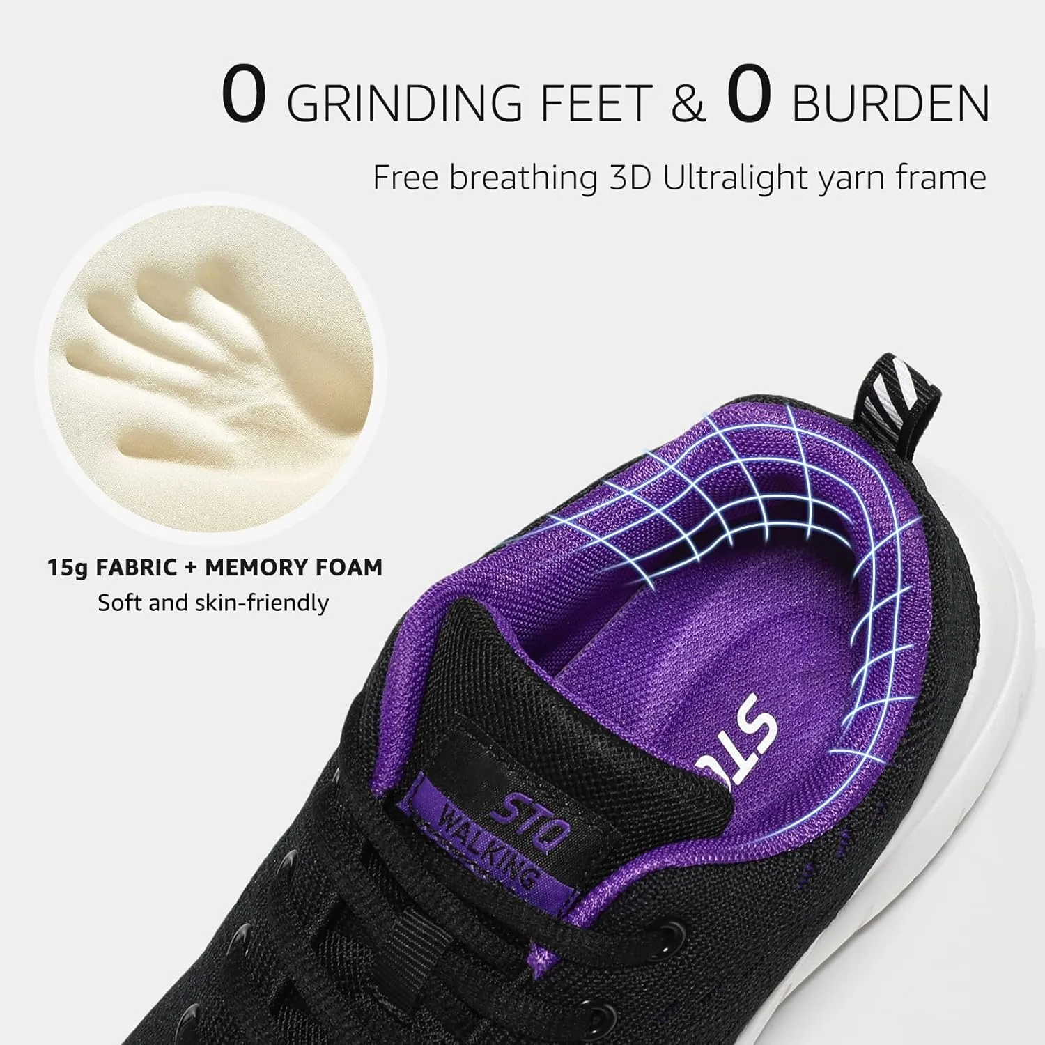 STQ Tennis Shoes Womens Lightweight Comfortable Walking Shoes Athletic Fashion Workout Gym Cross Training Sneakers