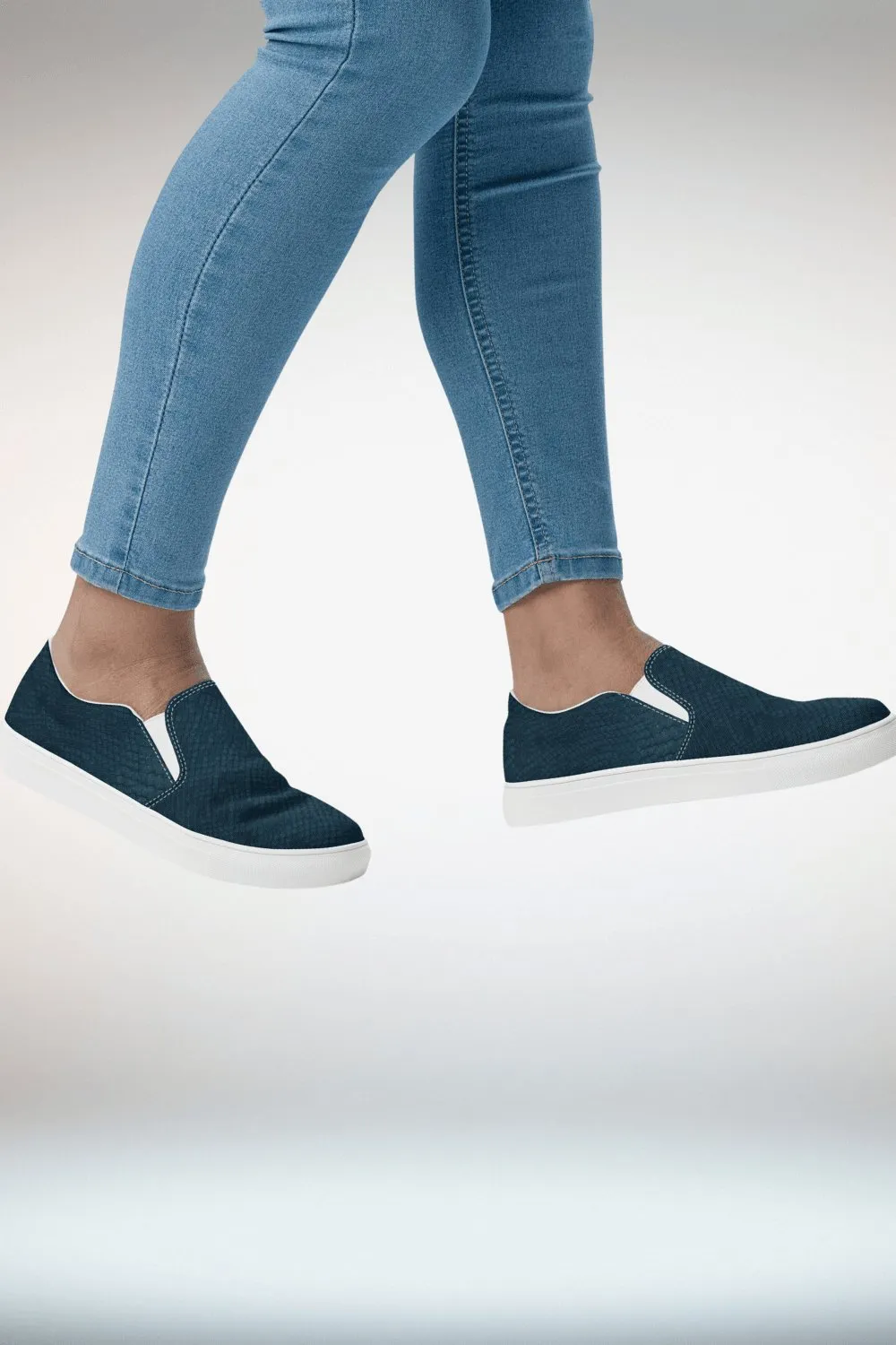 TGC Boutique Dark Green Slip On Canvas Shoes