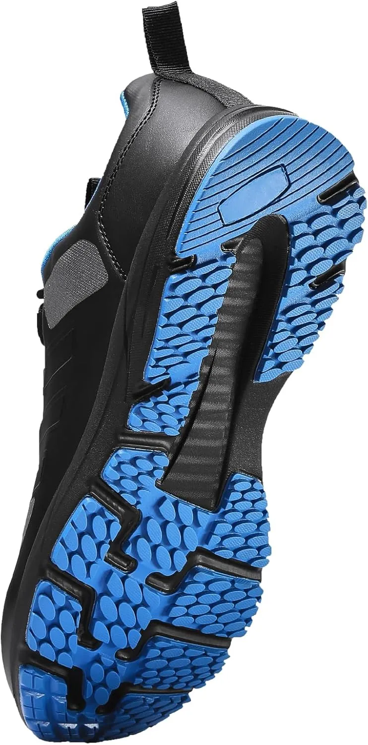 VEVOR Men's Cross W Width Sneakers US Size 9, Wide Toe Box Arch Support & Adjustable Lace-up, Training Shoes for Running, Gymnastics, Dog Walking, and Weightlifting (Black)