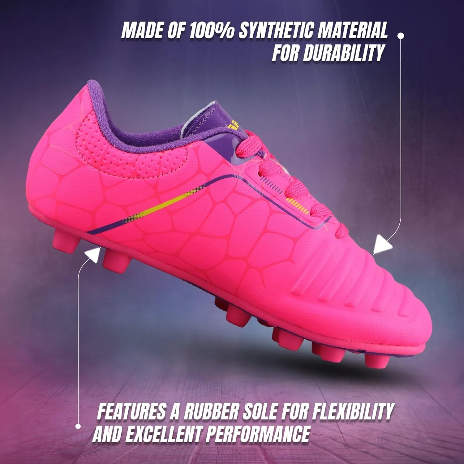 Vizari USA Soccer Cleats Boys, Girls - FG Firm Ground Football Shoes for Toddlers/Little/Big Kids - Youth Football Cleats - Comfort & Excellent Traction