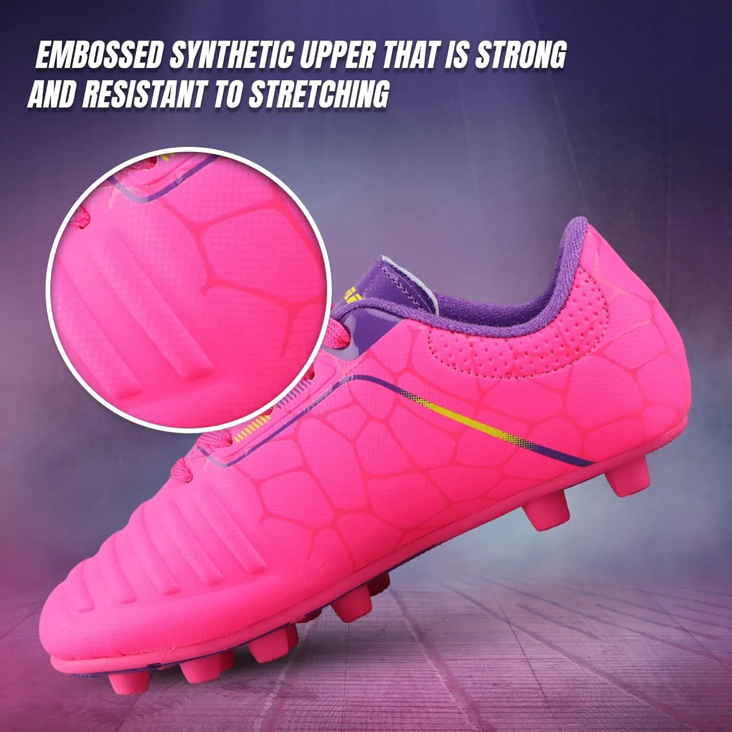 Vizari USA Soccer Cleats Boys, Girls - FG Firm Ground Football Shoes for Toddlers/Little/Big Kids - Youth Football Cleats - Comfort & Excellent Traction