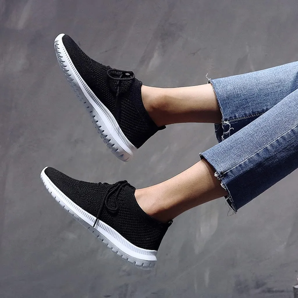 Women Sneakers Black and White High Arch Support Non Slip Work Shoes for Women White Flat Gym Shoes Women Trendy Wedge Sneakers for Women 2023 Zapatos Negros para Mujer Deportivos