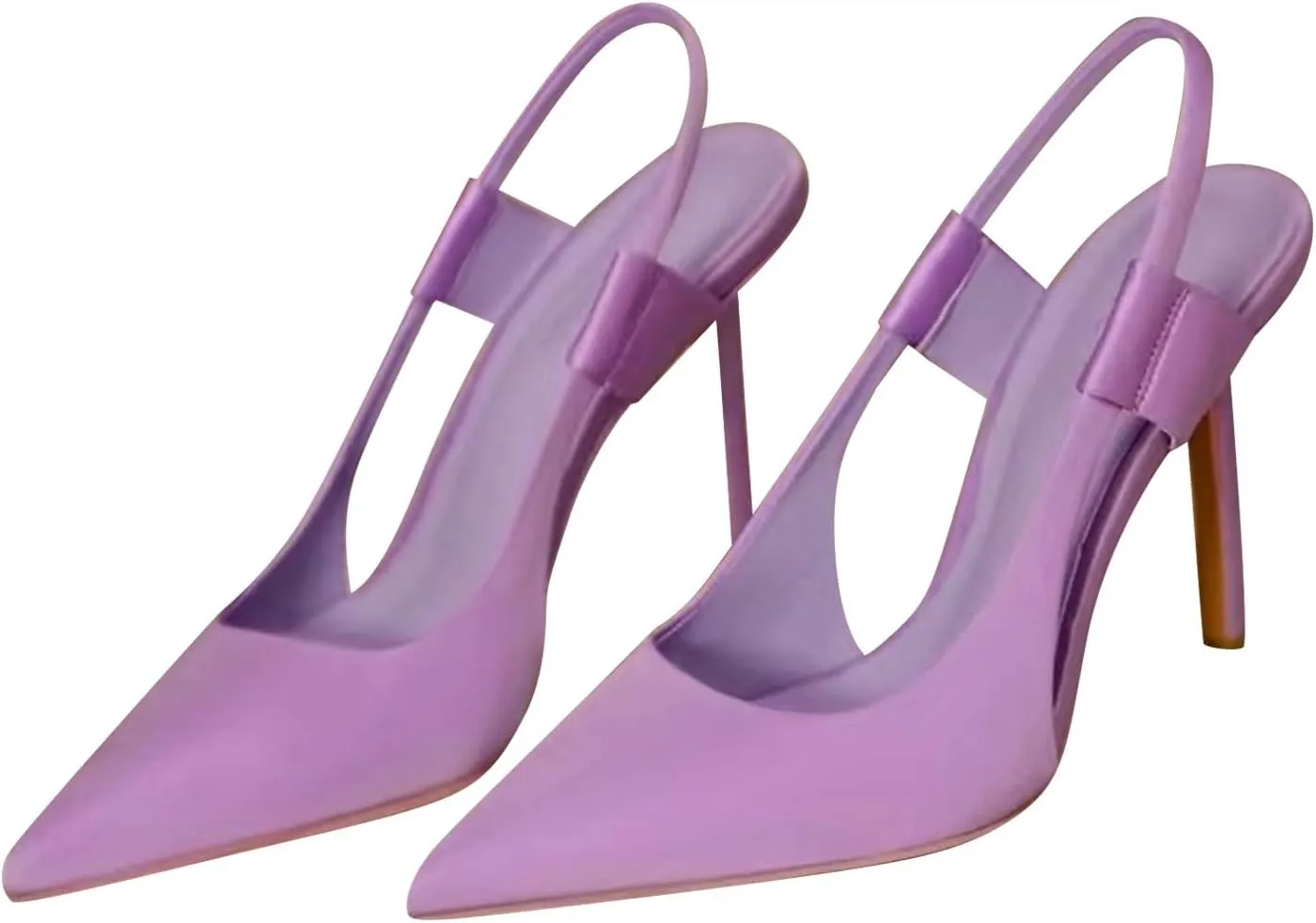 Women's Pointed Toe High Stiletto Heels Slingback Stretch Slip-on Pumps Dress Shoes for Women Wedding Party Shoes