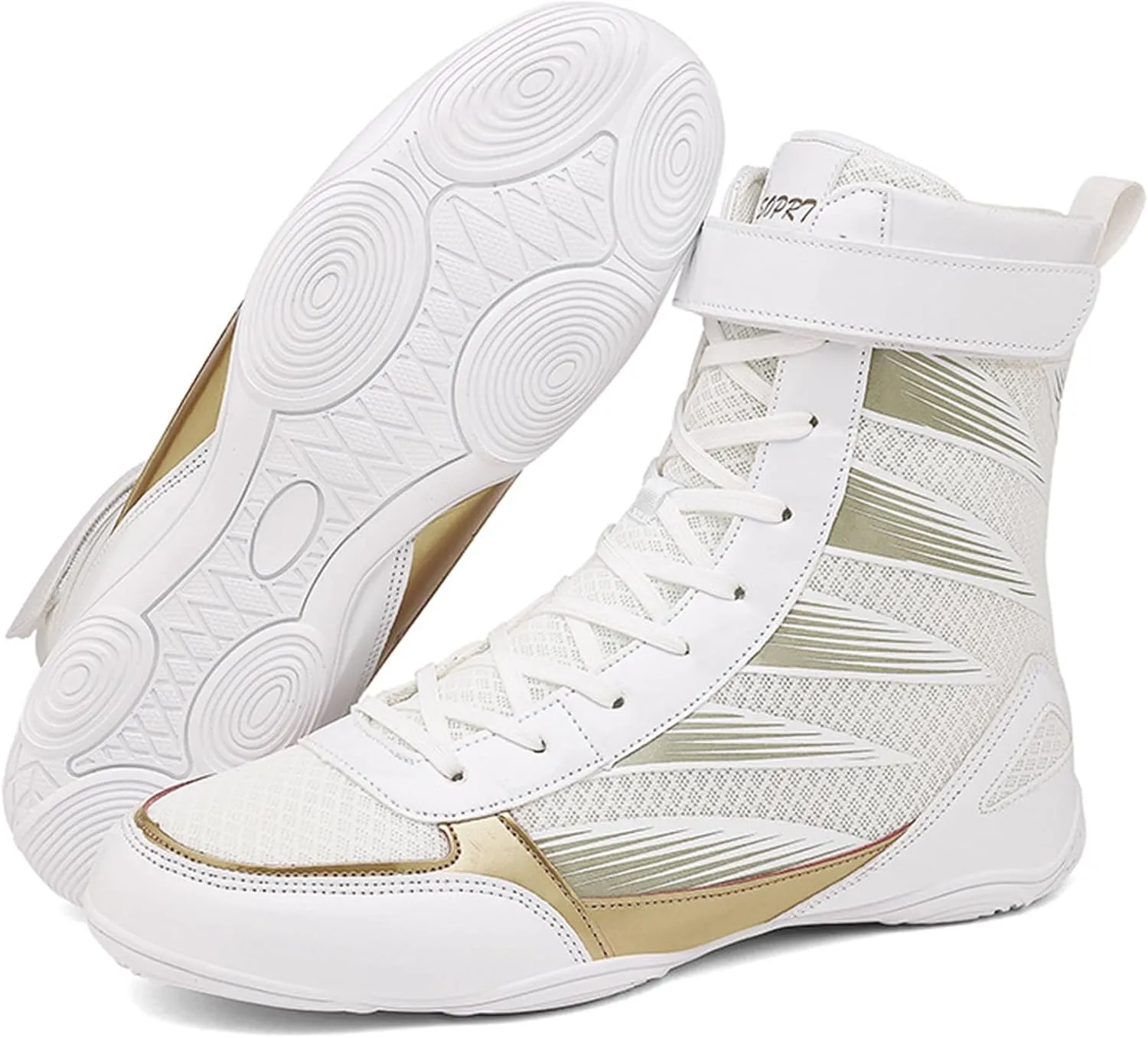 Wrestling Shoes Mens Lightweight High-Top Boxing Ankle Boots for Fitness Powerlifting,Bodybuilding,Training